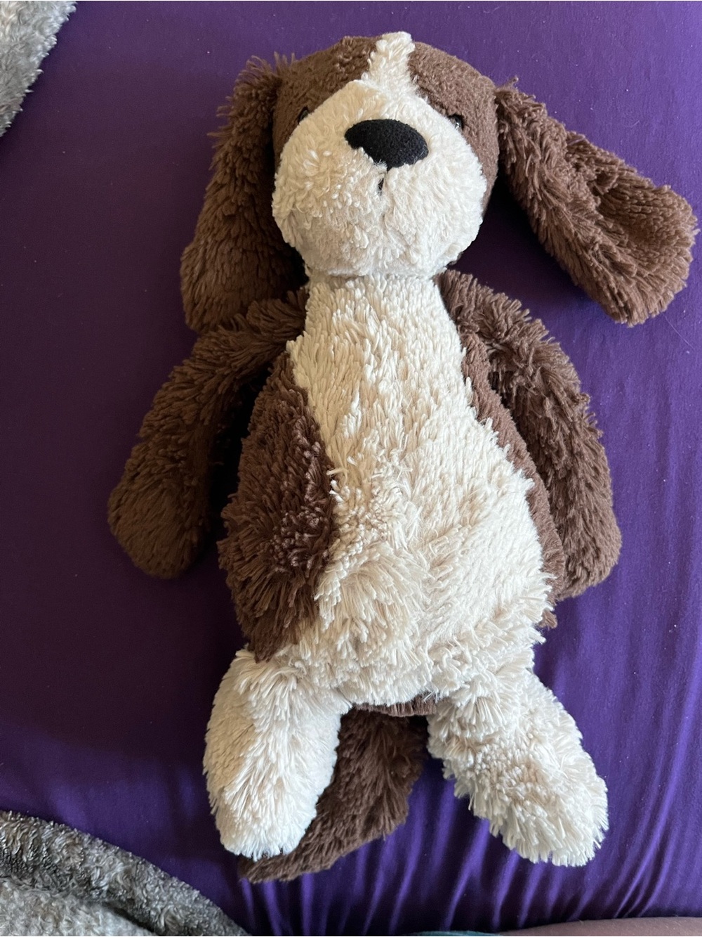 Authentic Jellycat bashful fudge puppy dog - Cream and Brown
